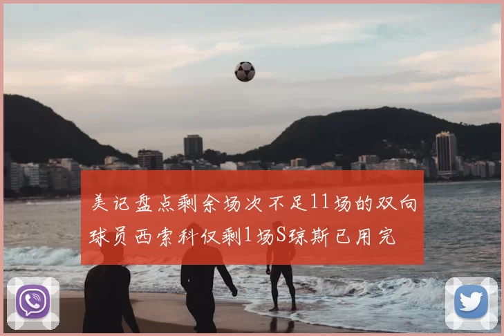 美记盘点剩余场次不足11场的双向球员西索科仅剩1场S琼斯已用完