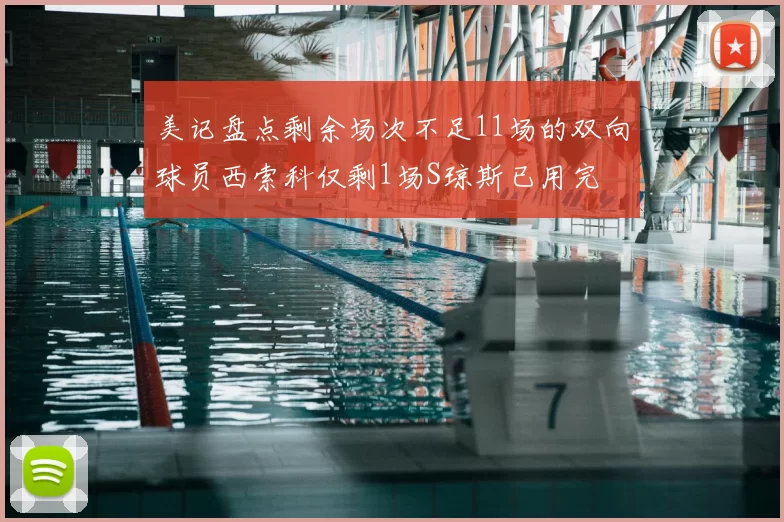 美记盘点剩余场次不足11场的双向球员西索科仅剩1场S琼斯已用完